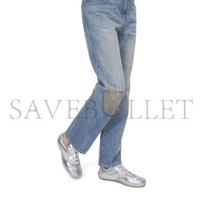 ALEXANDER MCQUEEN BOXE LOW-TOP LEATHER SNEAKERS 868496WIAKE9455